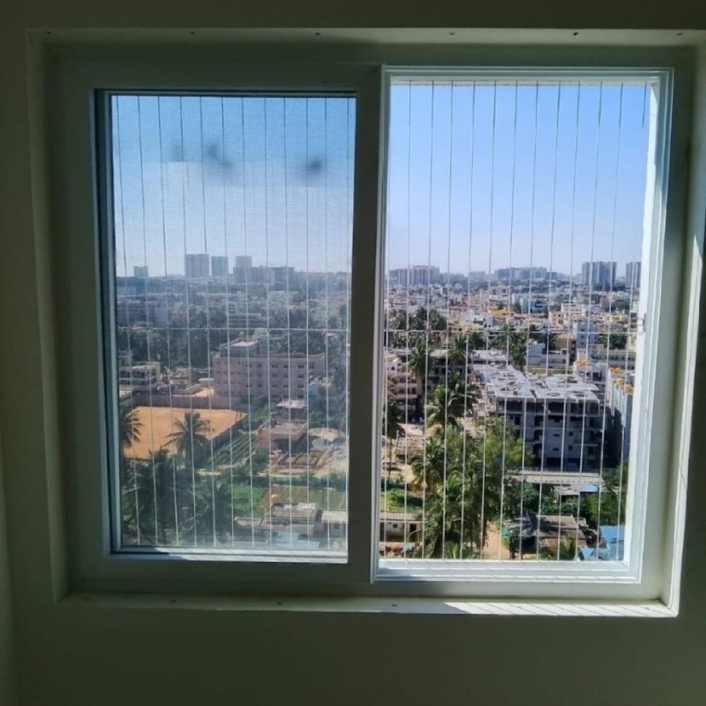 Window Invisible Grills completed installation