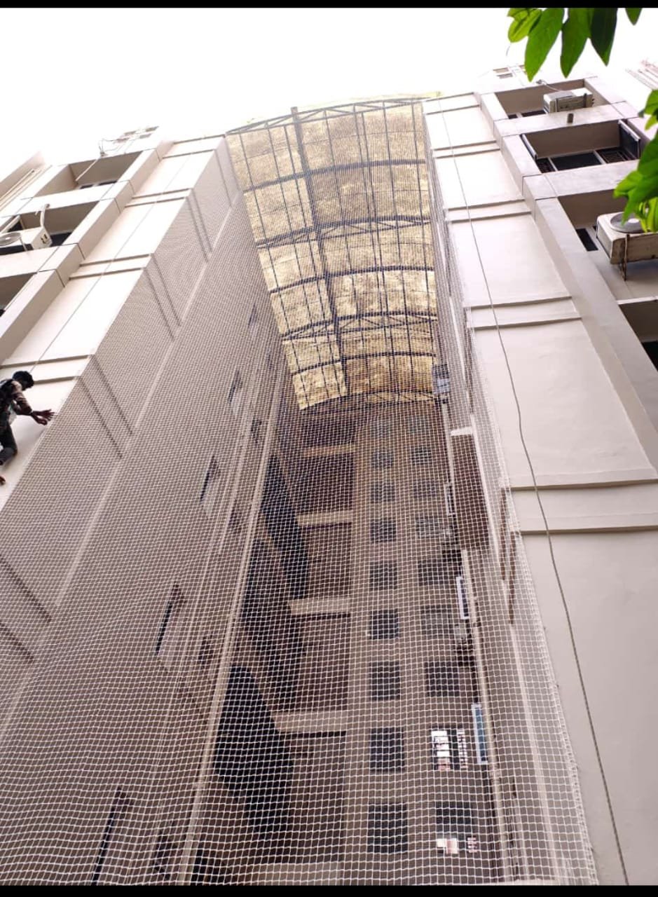 Outdoor Protection Nets completed installation